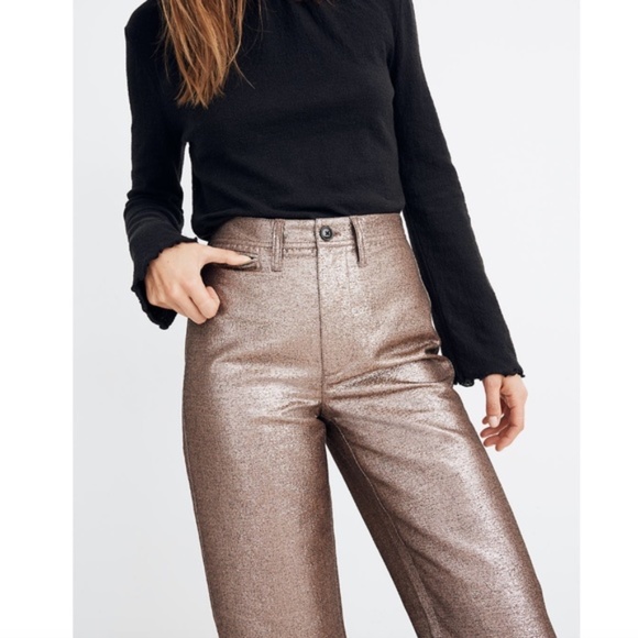 Madewell Pants - NWT Madewell Slim Emmett Wide-Leg Crop Pant 23
